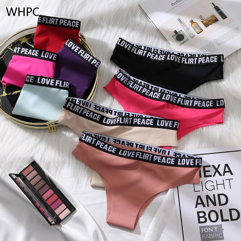 

Womens Satin Panties Underwear Seamless Letter Briefs Low Rise Female Sport Panty Comfort Lady Lingerie Tanga, Beige