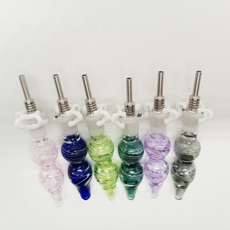 

DPGHS035 Mini Smoking 3.3 Inch Dab Straw With 10Mm Male Stainless Steel Tip