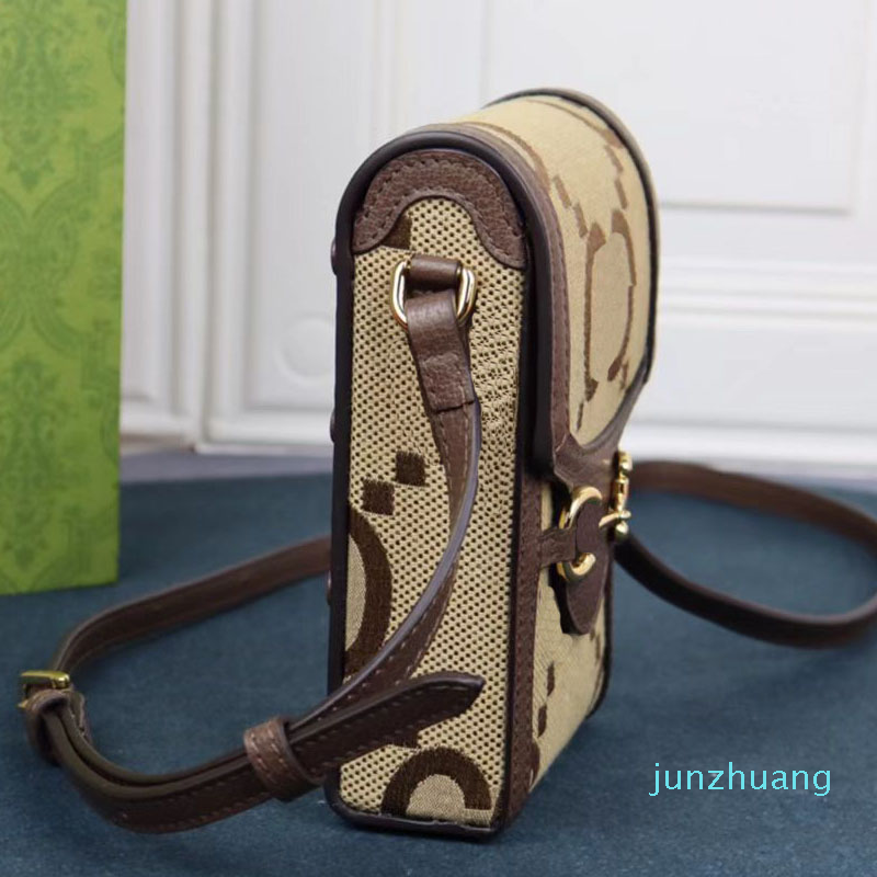 

Fashion Ladies Mini Chain Shoulder Bag Luxury Messenger Bags classic high quality Leather mobile phone bag wallet Designer Handbag Tote 2022, Brown