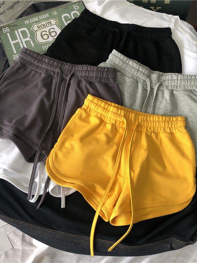 

Running Shorts Sports For Women Summer 2022 Outdoor Gym Wear Female Casual Loose Athletic Workout Yoga, Black