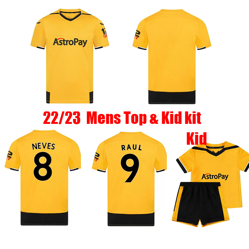 

22 23 Wolf Soccer Jerseys RAUL SEMEDO NETO NEVES TRINCAO 2022 2023 Wanderers J OTTO PODENCE GIBBS HEE CHAN Wolverhampton Football Shirts Mens tops & Kit Kids uniform, Home with patches