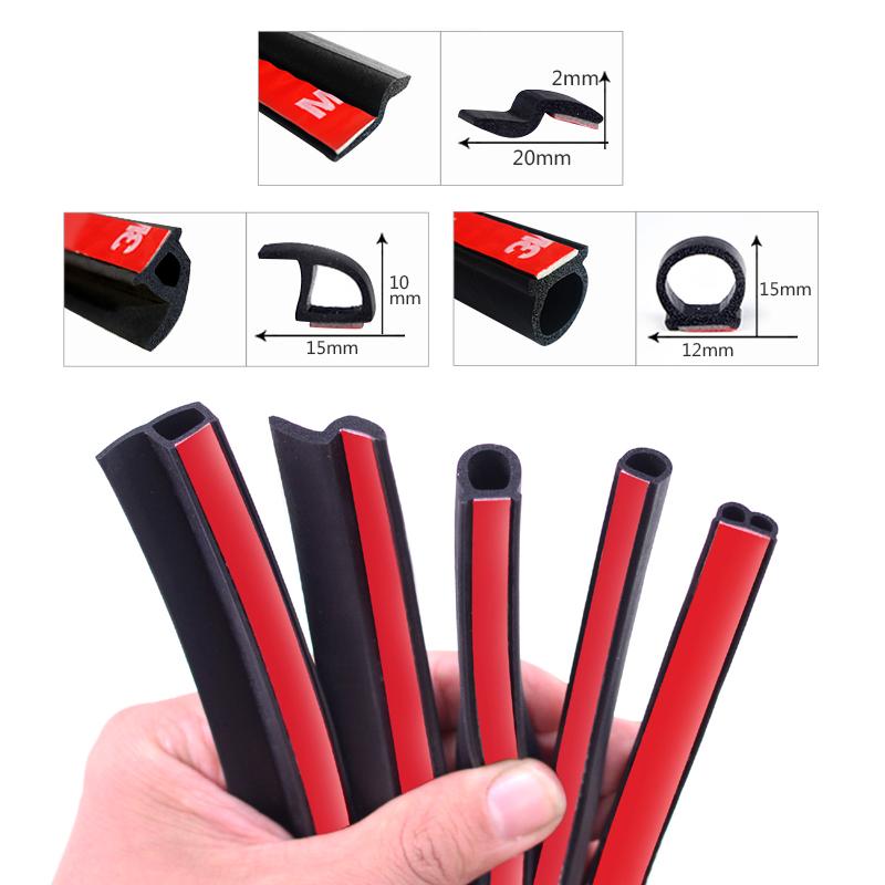 

Other Interior Accessories Car Styling 2 Meter P B D Z Type Rubber Seal Sound Insulation Weatherstrip Edge Trim Noise Door Sealing StripOthe