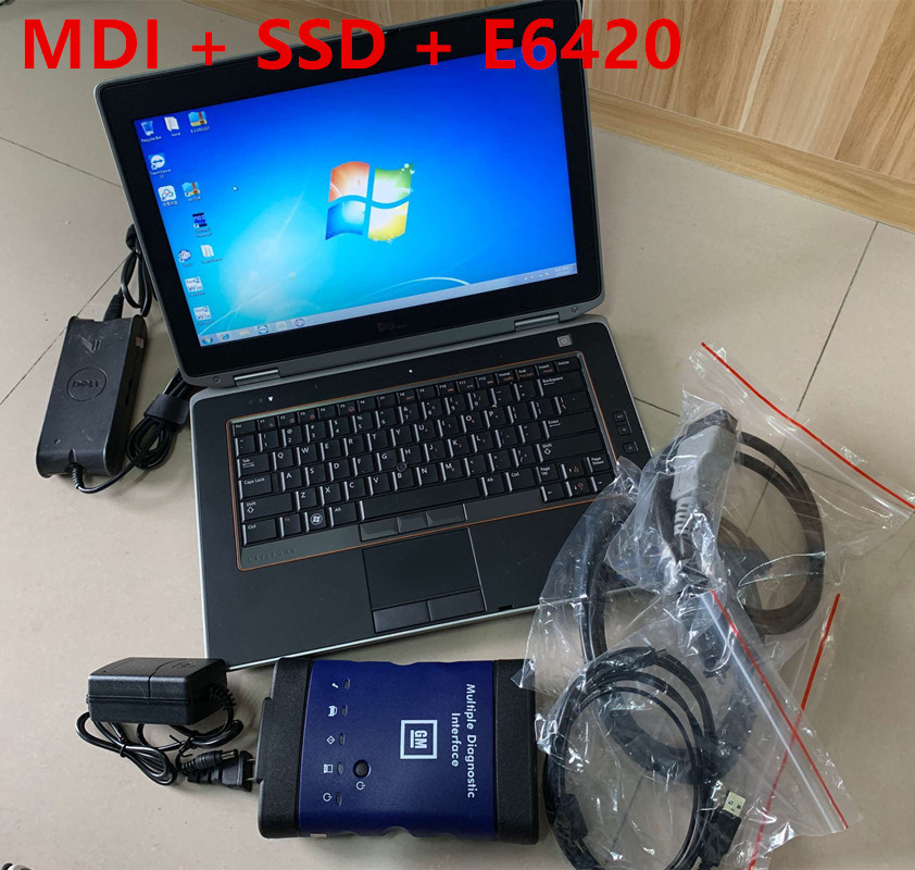 

Ready to Use GDS Tech2Win Software Installed SSD MDI OBD2 Scanner E6420 Laptop Car Diagnostic Repair Tool