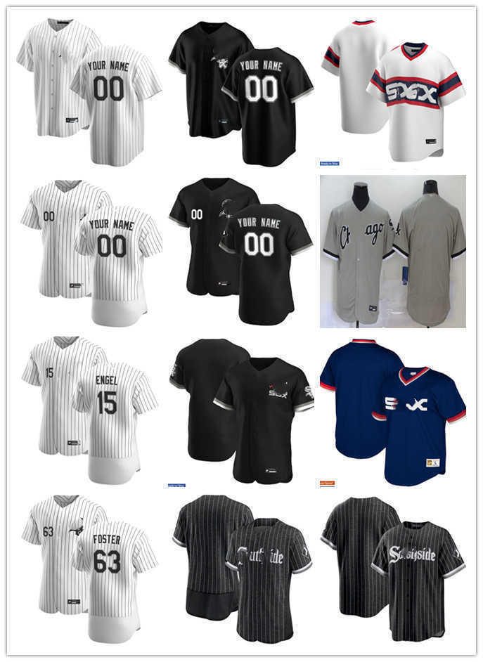

Men Women Youth Chicago' White Sox' 63 Matt Foster 27 Lucas Giolito 5 Romy Gonzalez 24 Yasmani Grandal 31 Liam Hendriks custom Baseball Jerseys, Color