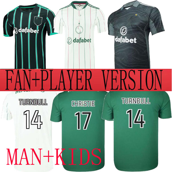 

FANS Player version 21 22 23 Celtic Soccer Jerseys home away MCGREGOR GRIFFITHS 2021 2022 FORREST CHRISTIE EDOUARD Elyounoussi third Men kids kits Football Shirts, 22 23 away fan version