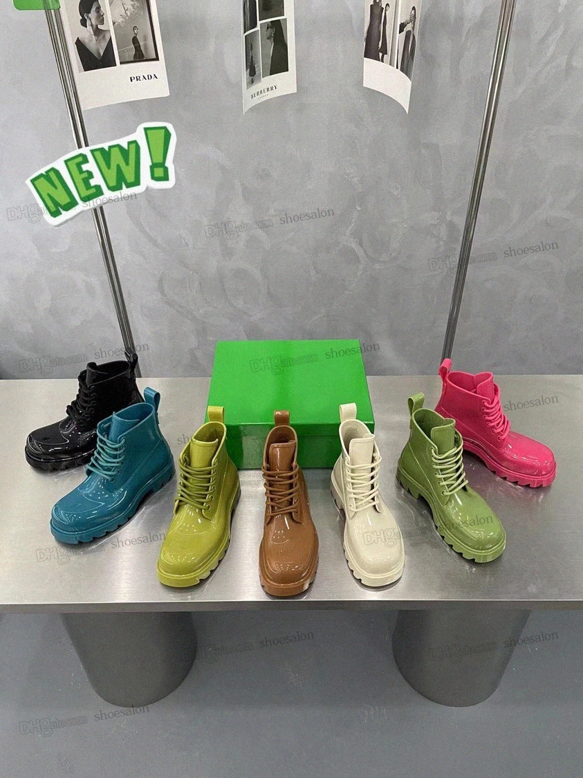 

Bare Jelly Boots Women Rubber Colorblock n Classic Outsole Thick Sole TPU Travel WinterN4qZ#, Shoesalon