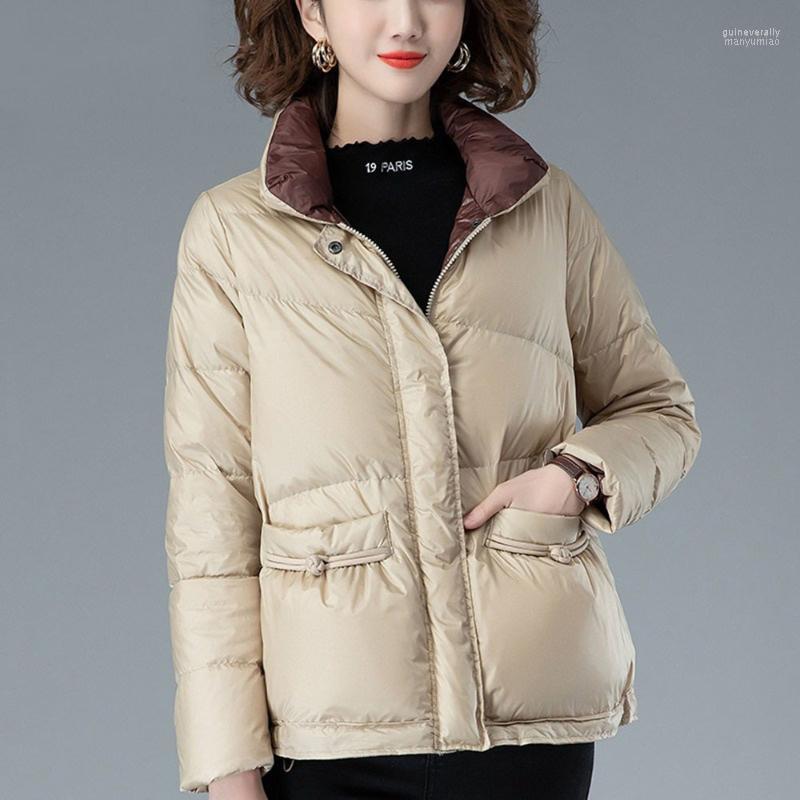 

Women' Down & Parkas Winter Vintage Ultra Light Duck Coat Women Warm Casual Slim Short Jacket Autumn Oversize Pocket Guin22, Black