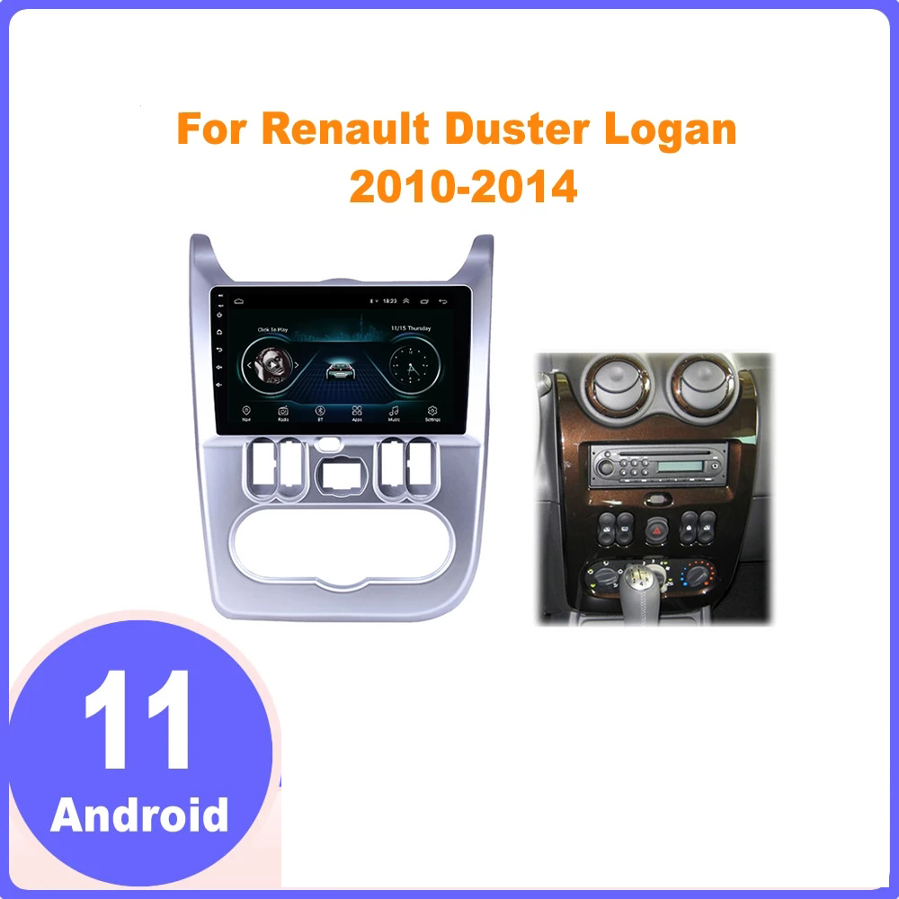

9 Inch Android 10 Car Radio Video For Renault DUSTER/LOGAN 2009-2013 GPS Audio Head Unit Multimedia Player