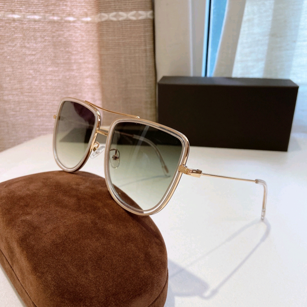 

Crystal Gold Green Smoke 0759 Sunglasses for Women Fashion Metal Frame Sunnies Shades Fashion Accessories UV400 Eyewear Summer