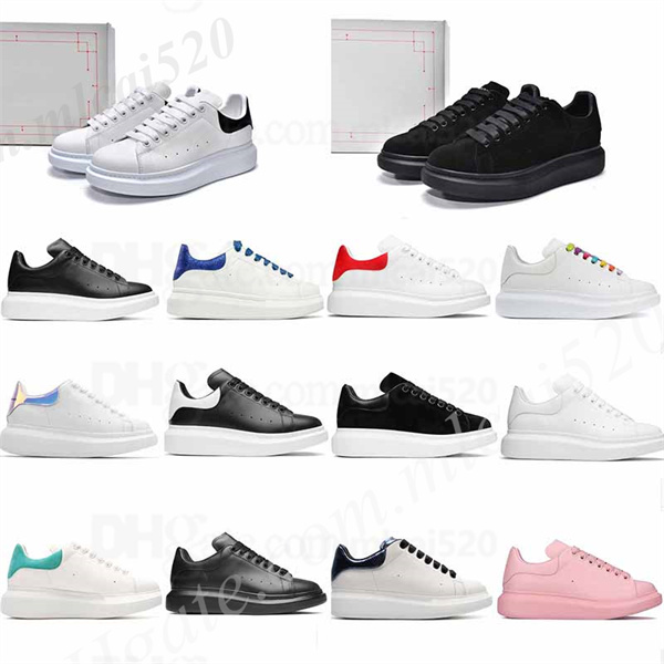 

Luxury Designer Woman shoe Leather Lace Up Men Platform Oversized Sneakers White Black mens womens velvet suede Casual Shoes Chaussures de Espadrilles with box 35-46, Customize