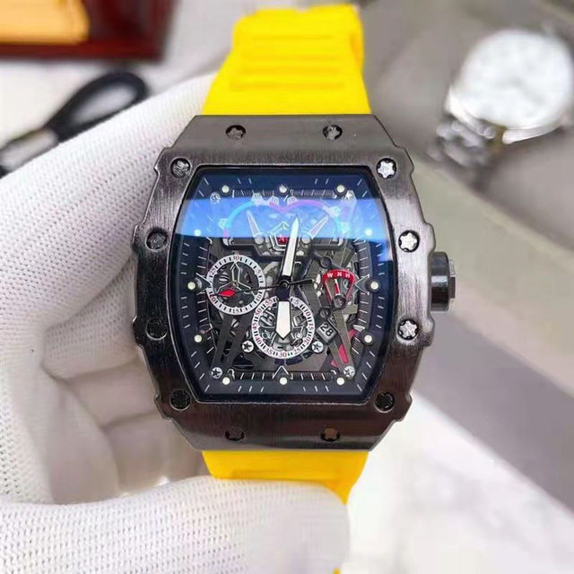 

Watches For Men Silicone Strap Sports Quartz Watch Men Chronograph Watches