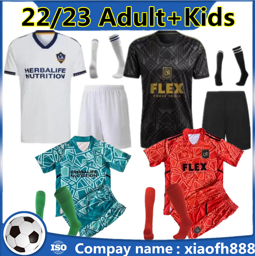 

23 Los Angeles Mens FC Soccer Jerseys LAFC ROSSI VELA Home Black AWAY LA Galaxy Football Shirt BLESSING DIOMANDE Higuain Adult and kids kit socks, Yellow