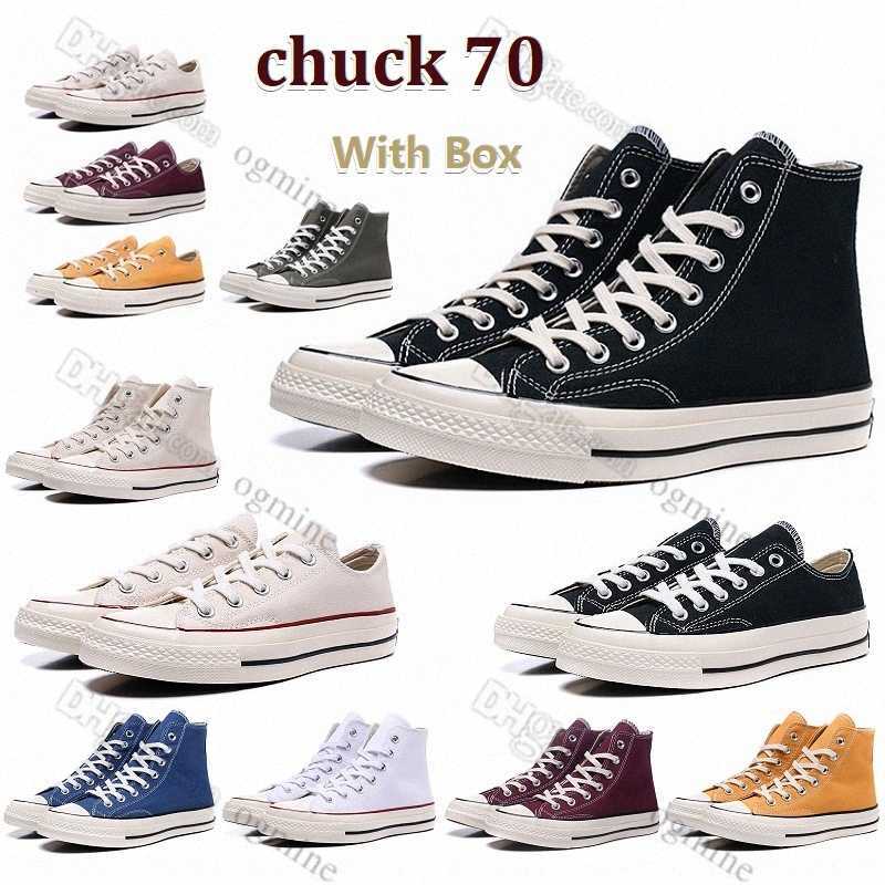 Avec boîte de haute qualité classique Men décontracté pour femmes chaussures de toile étoile sneaker chuck 70 chucks 1970 1970s big eyes plate-fo
