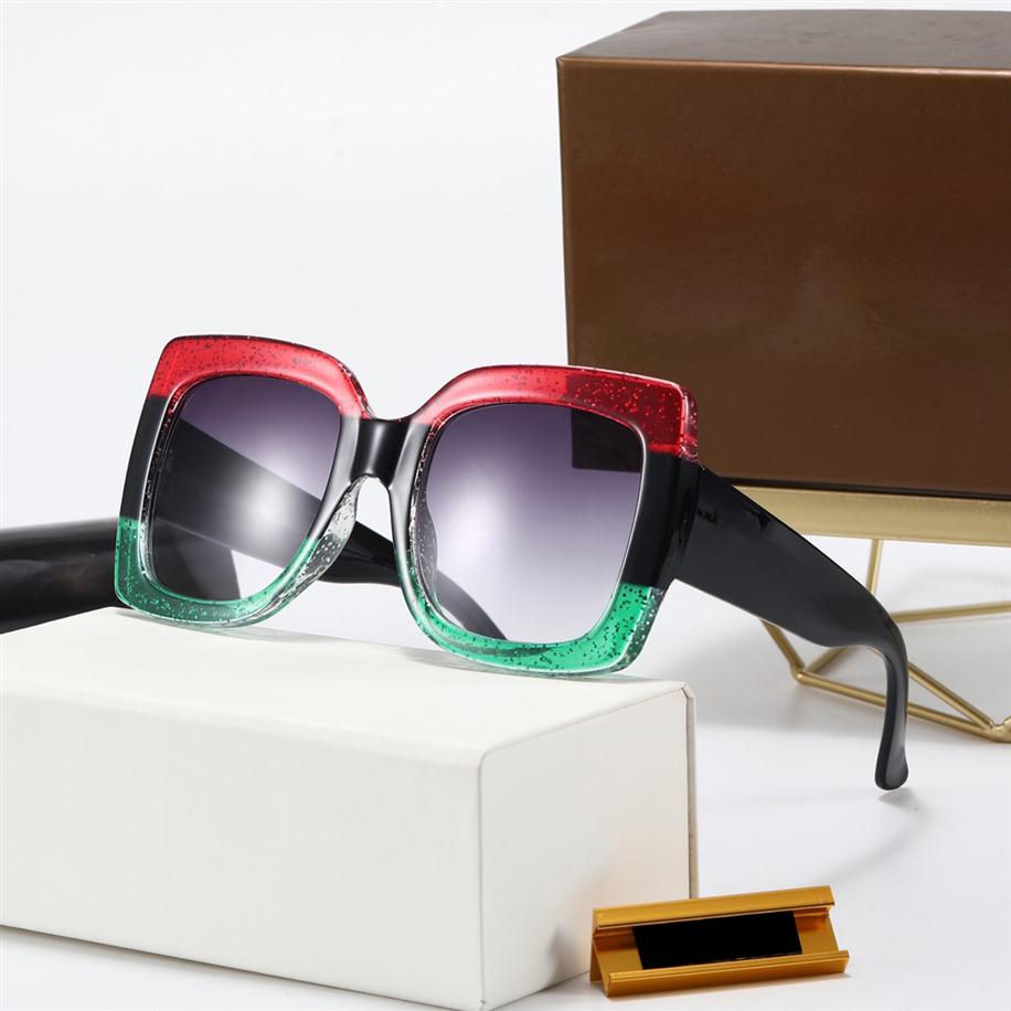 2021 Fashion Summer Glasses Mens Women Sunglasses with color thickened frames design gafas de sol hombre for driving aviator sungl263A