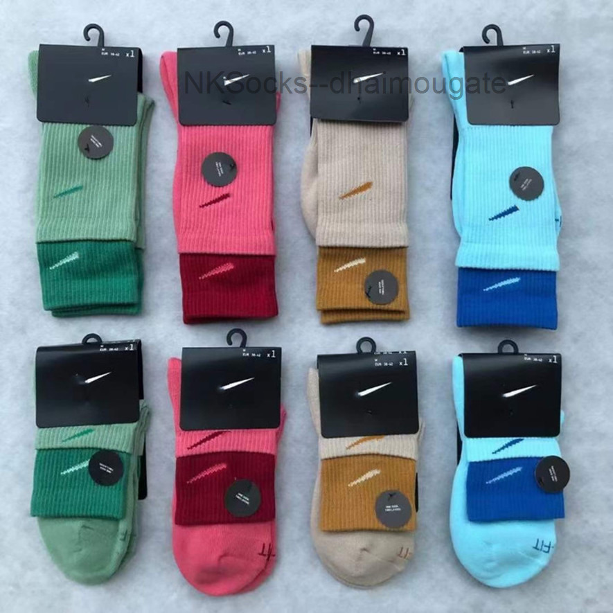 

Men Fashion Classic Socks Hook Brand Color Stitched Men's Women's Long Tube Sports Training Sock Street Couple Middle Tubes Luxury Medium Sportsocks Vnkd, Medium tube 2