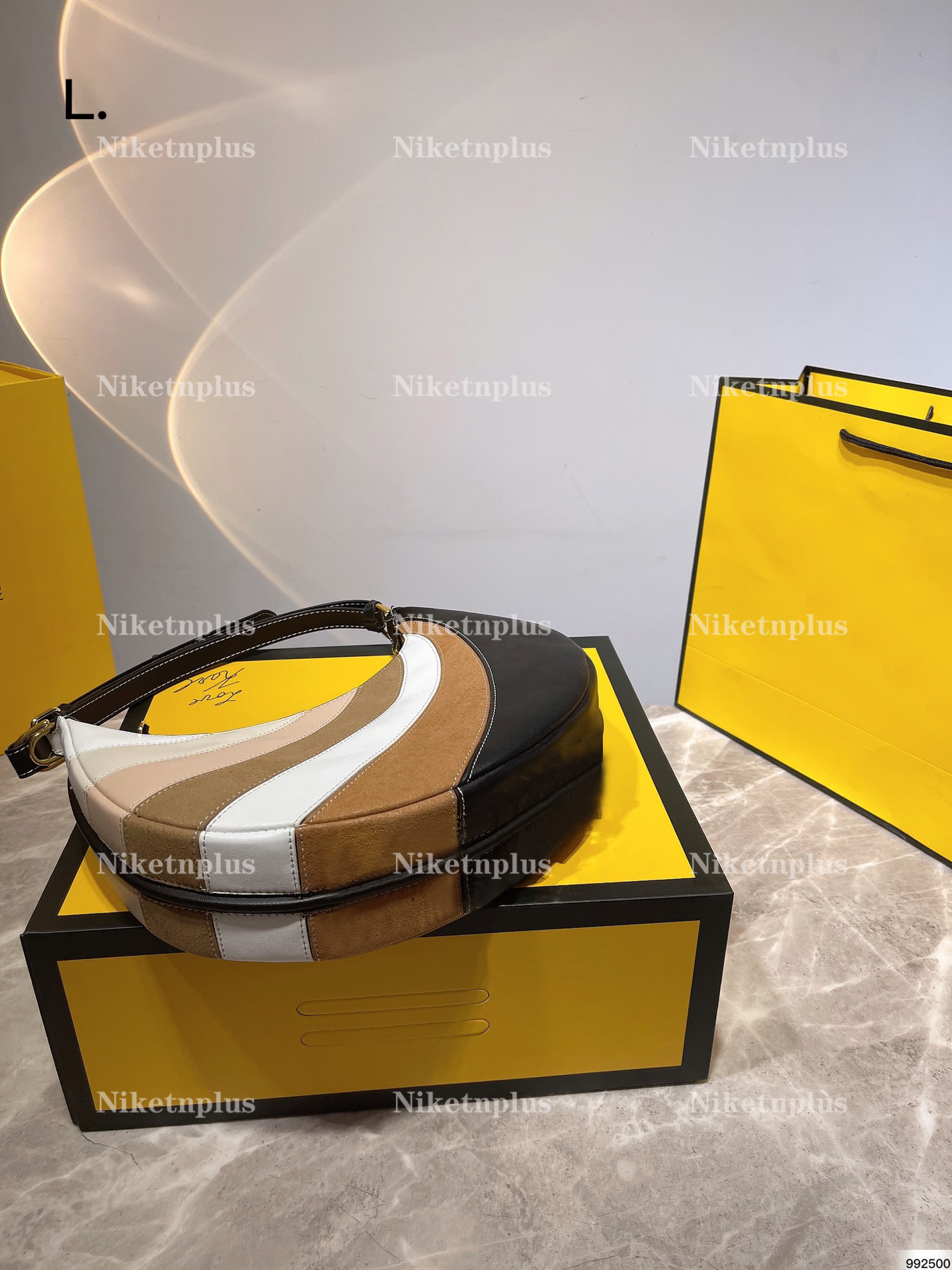 

Graphy Small Black Leather Shoulder Bag Designer Half-Moon Womens Underarm Hobo Top Handle Bag Graphic Multicolour CrossBody, #1