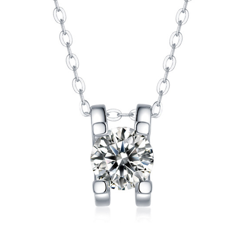 1ct/2ct/3ct moissanite Diamond Pendant Real 925 Sterling Silver Charm Party Wedding Pendants Necklace For Women Fine Jewelry-image-778711238