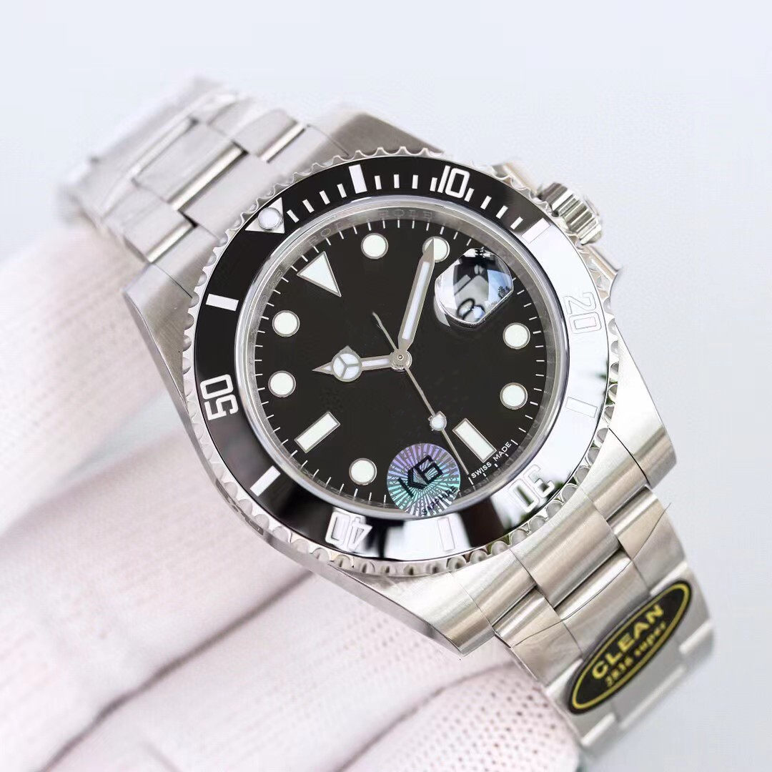 

CLEAN factory high-end watch 2836 movement AR steel belt 300 meters super waterproof sapphire glass mirror three beads, As shown