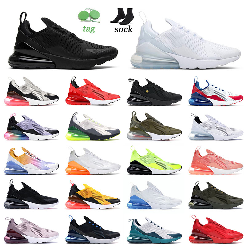 

Top Quality Sports 270 Running Shoes Triple Black White Size 49 Tiger Photo Blue Medium Grey 270s 27C Men Women Trainers Sneakers Big Eur 36-49, A45 40-45