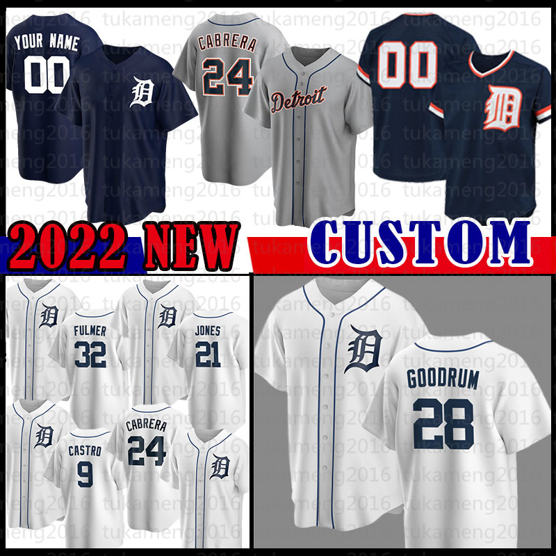 

28 Javier Baez 24 Miguel Cabrera Detroit Baseball Jersey Tigers Mens Kirk Gibson Tucker Barnhart Jacoby Jones Dustin Garneau Jake Rogers Jonathan Schoop Zack Short, Mens(size:m-3xl)laohu