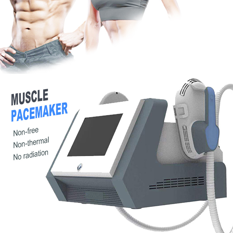 

RF Ems Muscle Stimulator Tens Unit 2 Handles High Intensity Electromagnetic Build Muscle Body Slimming Machine