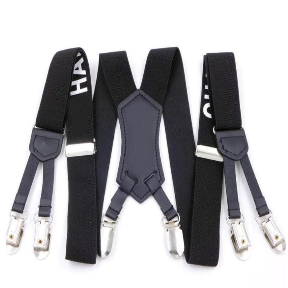 

2022 New Factory Direct Fashion Men's and women Designer Suspenders 3 0 115cm Six Clip Wide Strap C257W