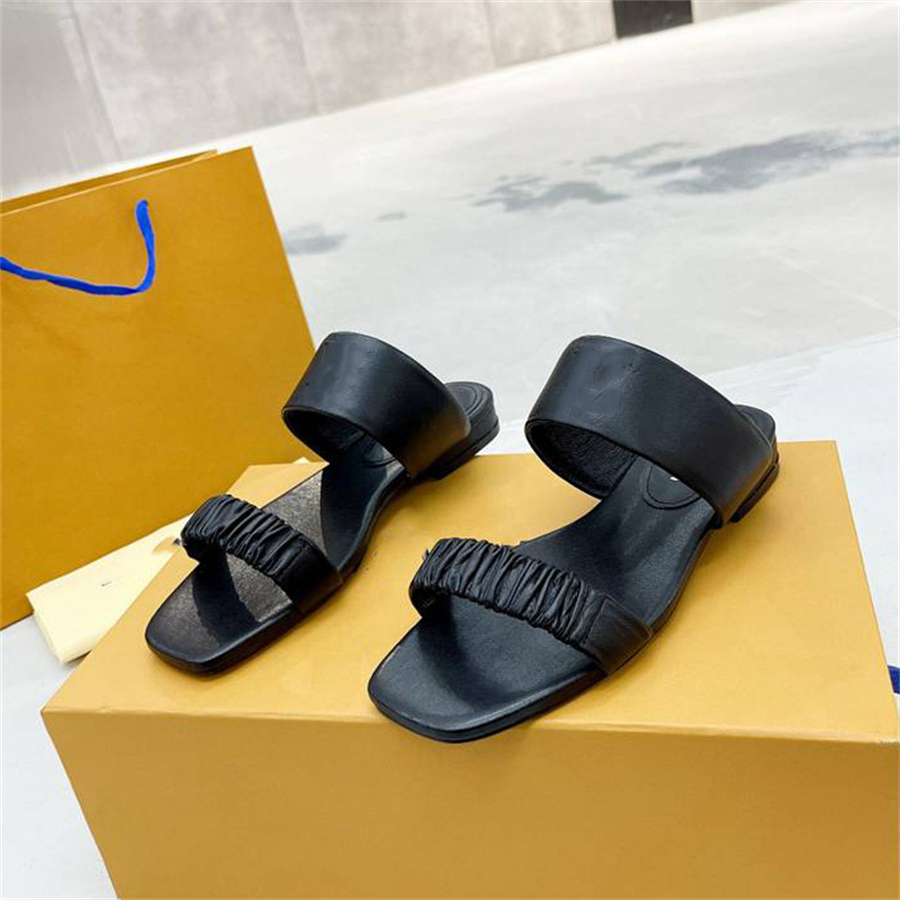 

High Quality Fashion Beach Shoes Summer Fashion Travel Platform Slippers Louiseity Slides Women Leather Letter Sandals Luxury Designers viutonity FGSDG