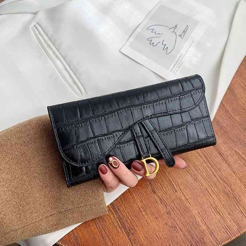 

Designer cc d Wallet Card Womens Mens Fashion Bags Small Womens Short New Crocodile Folding Wallet Multi Card Buckle Long Handbag254G, 1111