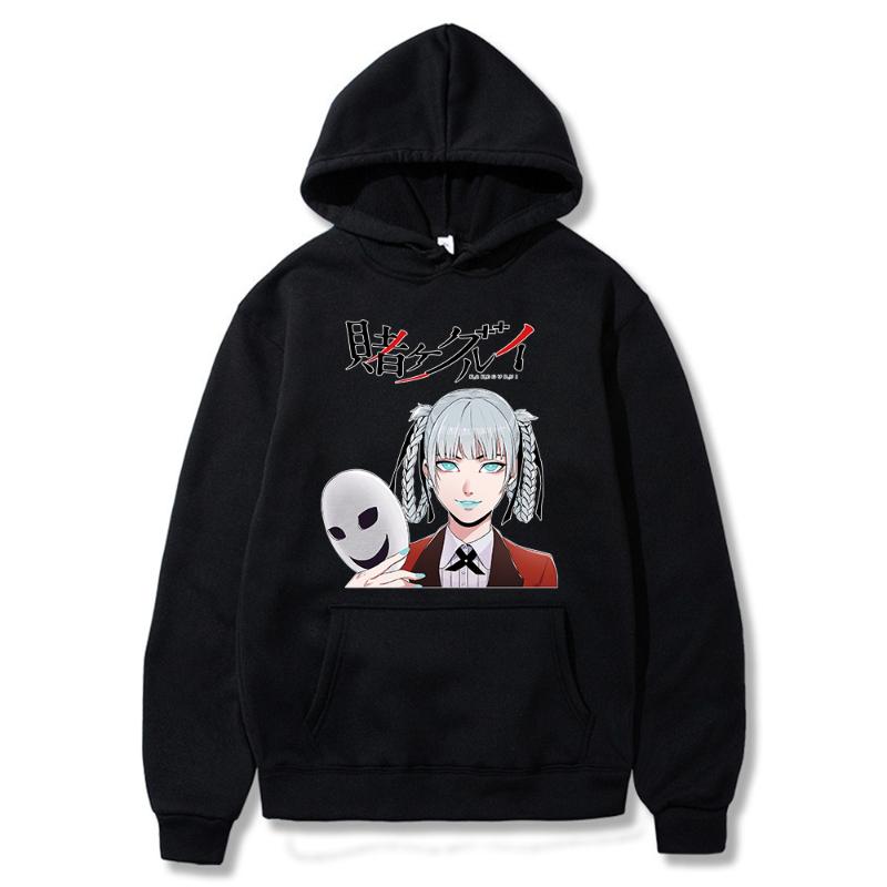 

Men's Hoodies & Sweatshirts Anime Kakegurui Harajuku Kirari Momobami Grafische Hip Hop Mannen Unisex Cool Manga Sweatshirt Streetwear HoodyM, 166-1