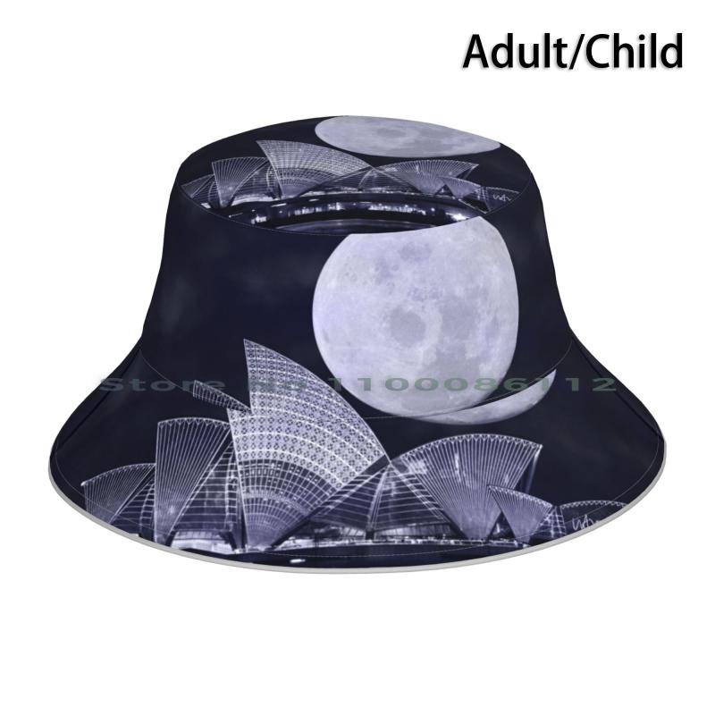

Berets Opera In Sydney Bucket Hat Sun Cap Australia Music Building Landmark Skyline Ocean Foldable Outdoor Fisherman, Adult knit hat