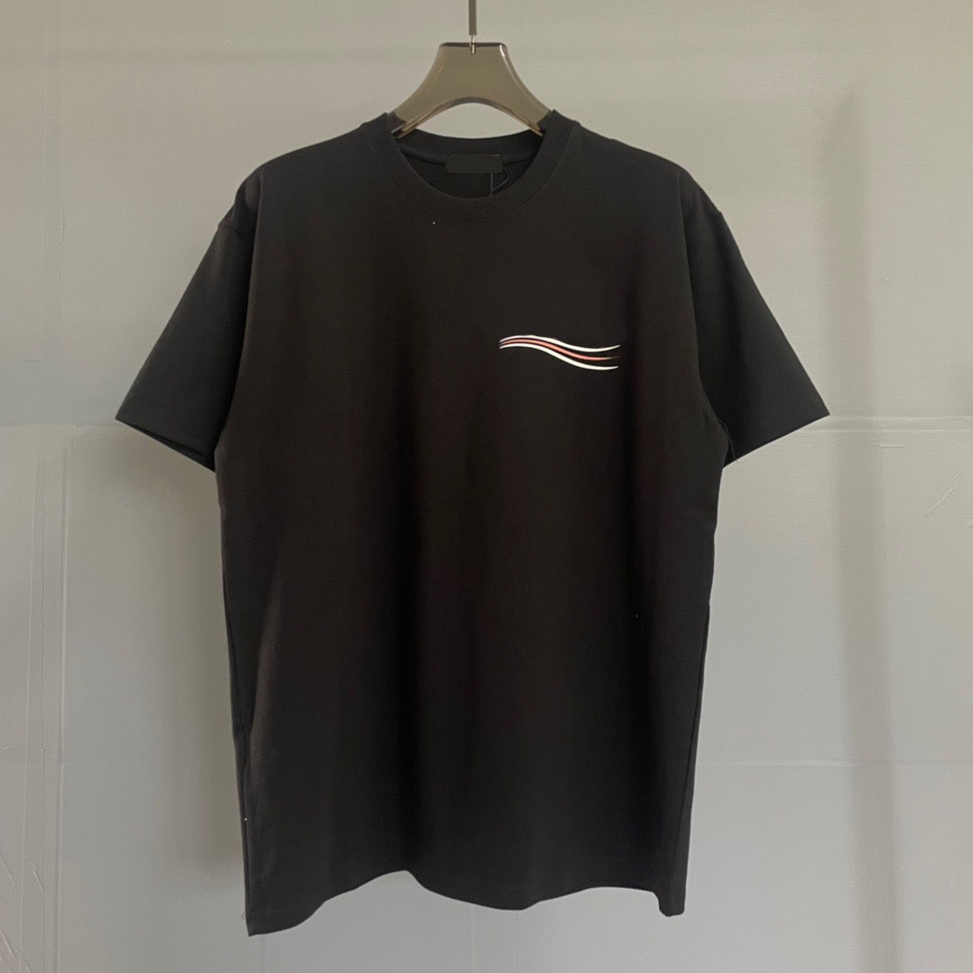 T-shirts Plus pour hommes Polos Col rond brodé et imprimé vêtements d'été de style polaire avec street pur coton w3e