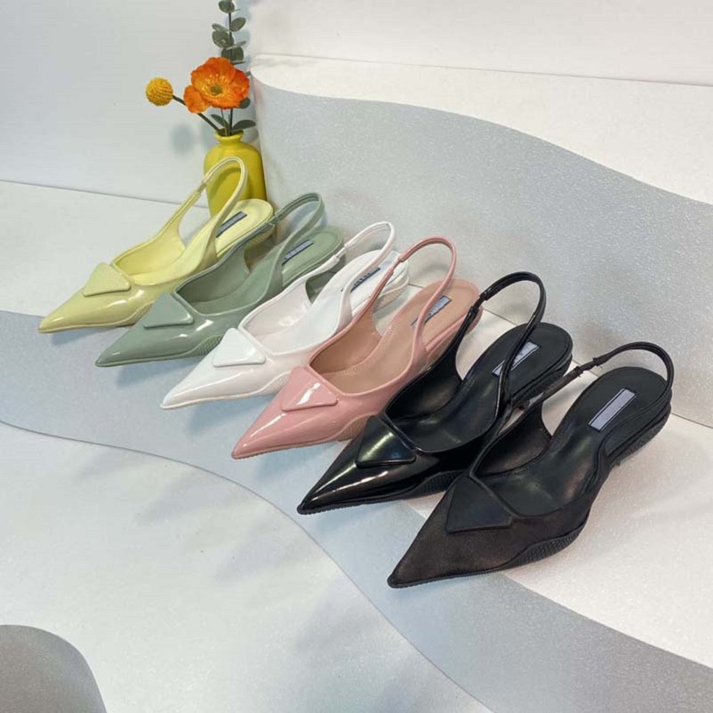 

Classics Women Sandals fashion Beach Thick bottom slippers Alphabet lady Sandals Leather High heel slides shoes brand summer damen resorts strap, #6 box