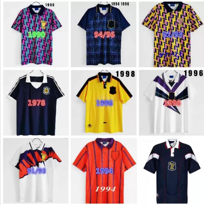 

Pre-sale Scotland 1998 World Cup Final Away Retro soccer Jerseys 93 95 96 98 vintage classic football shirt