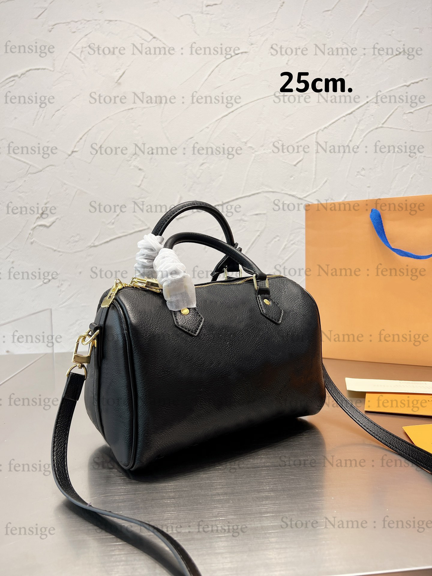 

Speedy Bandouliere 25 35 20 Handbag Designer Pillow Shoulder Bag Embossed Oversized Monograms Pattern CrossBody Toron handles engraved padlock and Key, 1#