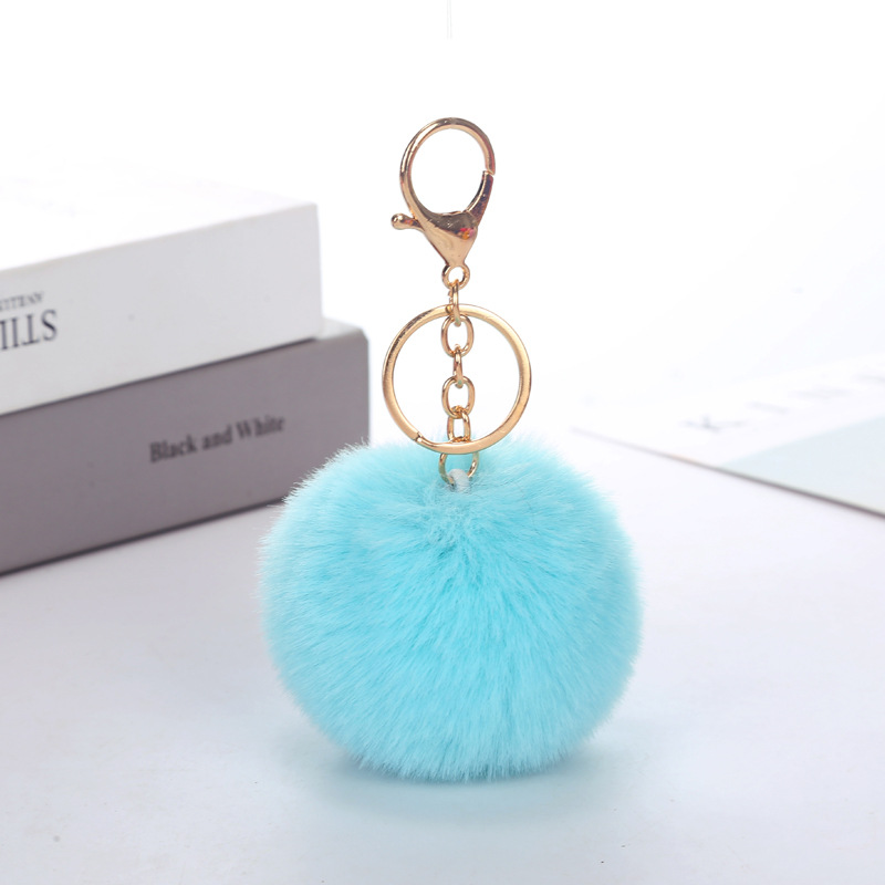 

Bear Plush Pendant Lady's Bag Ornament Imitation rabbit hair ball keychain pendant ladies luggage pendants artificial jewelry accessories 20