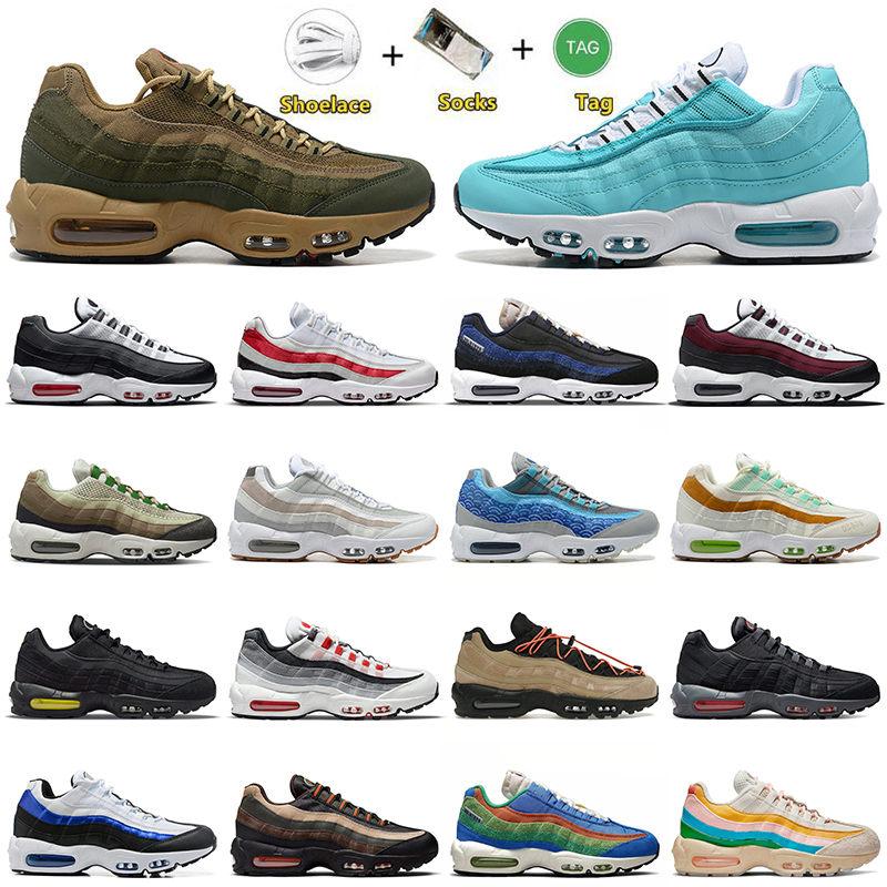 

5A-High Quality 95s Mens Women Running Shoes Offs Triple White Black Rise Unity Laser Fuchsia University Blue Matte Olive Wolf Grey Earth Day Trainers Sports Sneakers, No#21 40-46