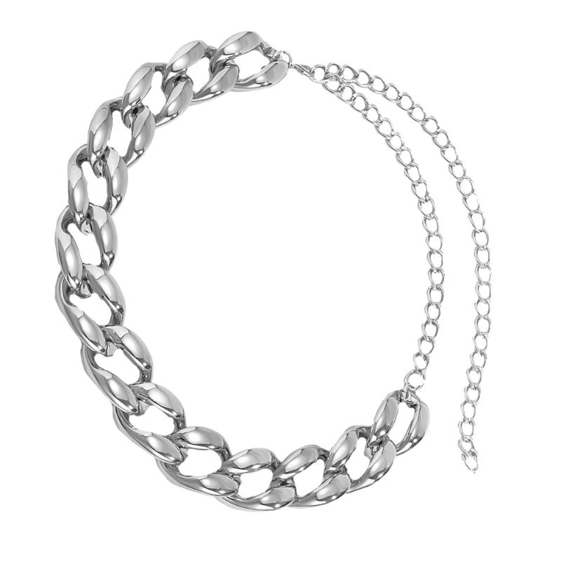 

Belts 1pc Waist Chain Good Durable Fine For Dress Fashion Metal ChainBelts, Silver