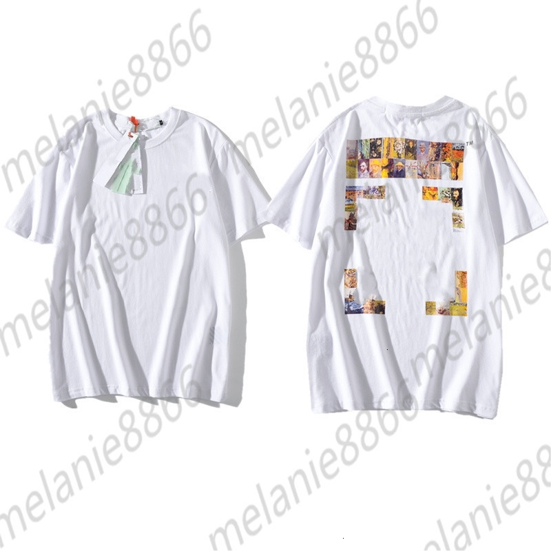 

2022 Off Early Spring Men's T-shirts Tide Brand High Street Short T-shirt Women's Half Sleeve Loose Hip Top White t Shirts, 2187 black