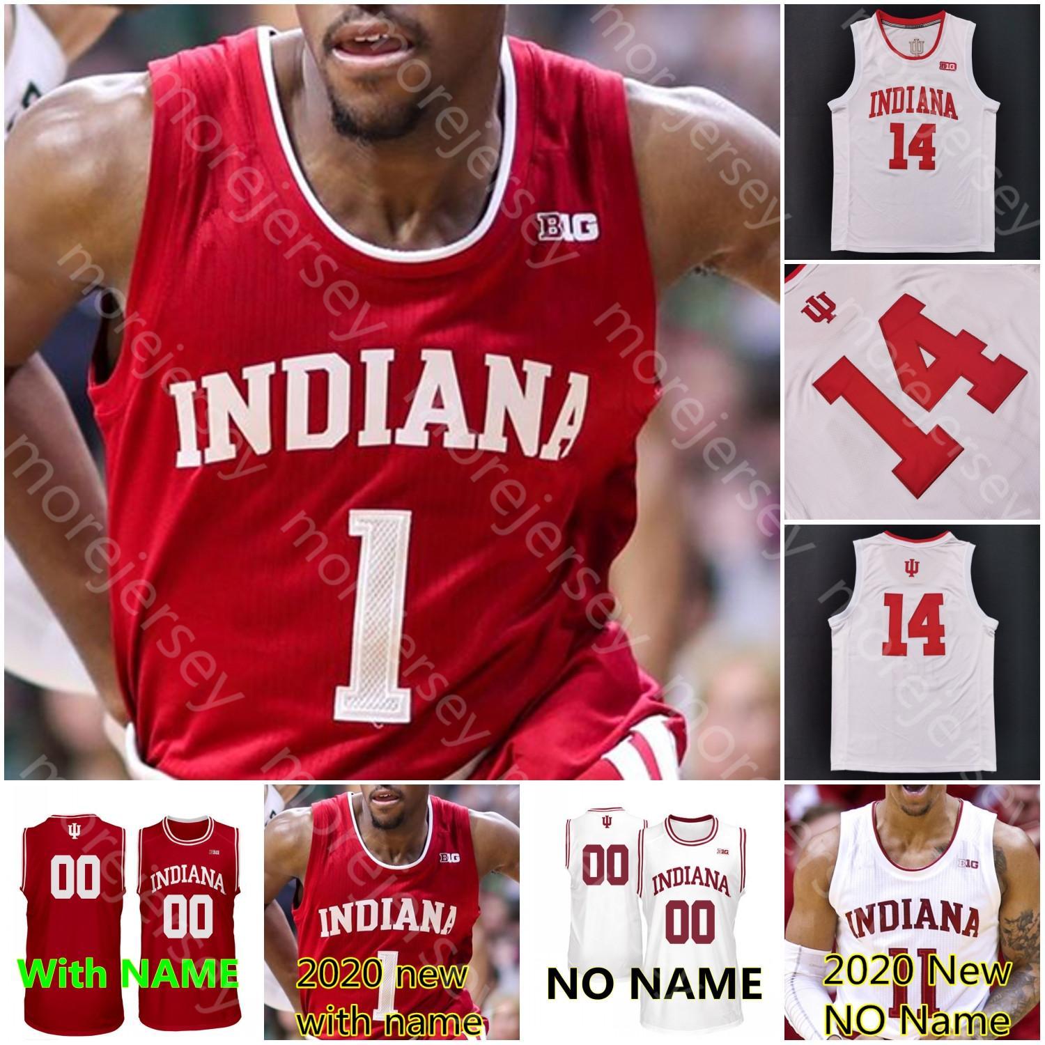 

Custom Indiana Hoosiers Basketball Jersey NCAA College Justin Smith Al Durham Trayce Jackson-Davis Green Brunk Rob Phinisee Hunter Anderson, 2020 white with name