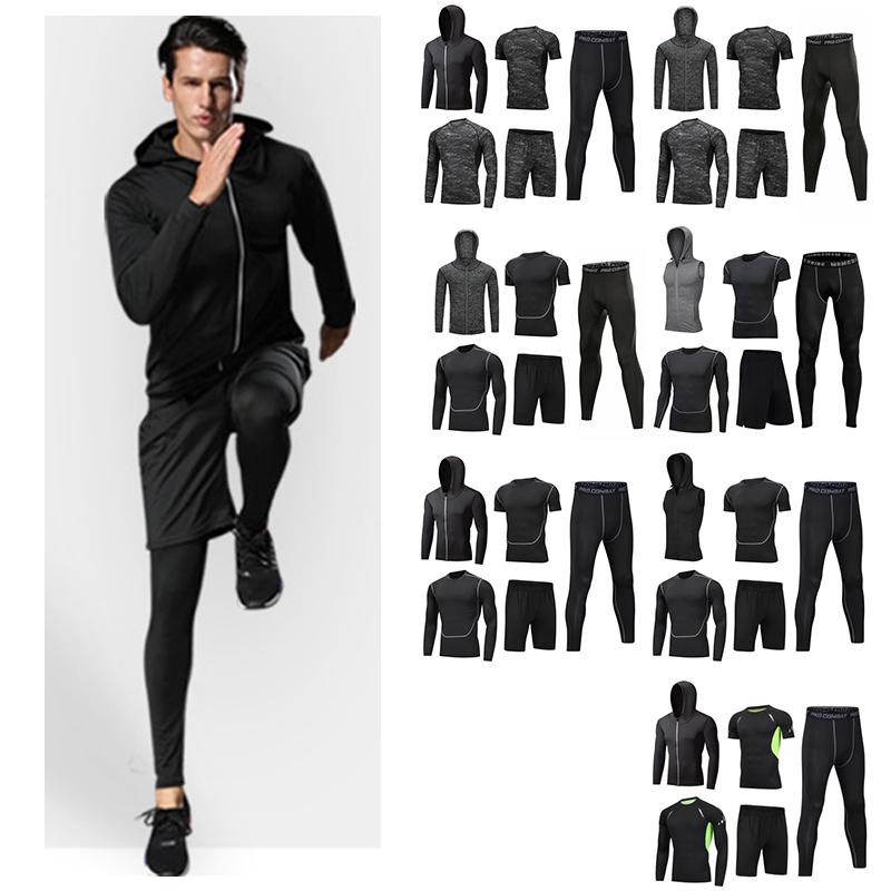 

Men' Tracksuits Pieces Men' Sports Gym Breathable Quick Dry Clothes Running Training SuitMen