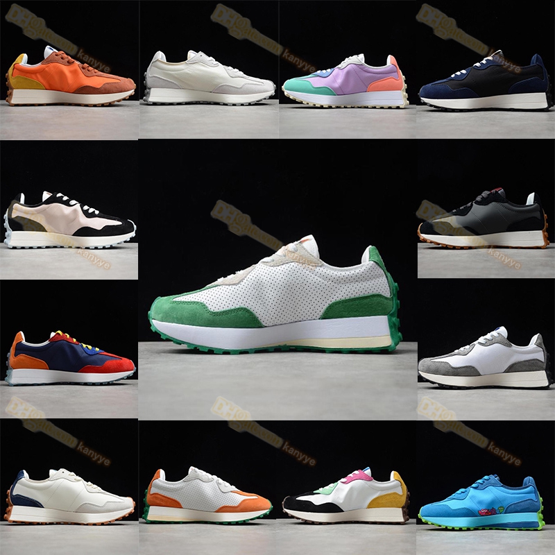 

N327 Running Shoes Men Women Sneakers Light Grey Farmers Market Wheat Multicolor Beige Burgundy Sea Salt Black Khaki Designer Shoe 327s Mens Trainers, #26