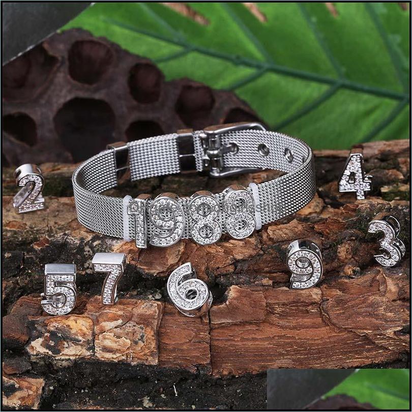 

Link Chain Bracelets Jewelry 4 Colors Rose Gold Iced Out Cz Cubic Zirconia Hip Hop Custom Name Strap Bangle Bracelet Diy Letters Love Dhg74