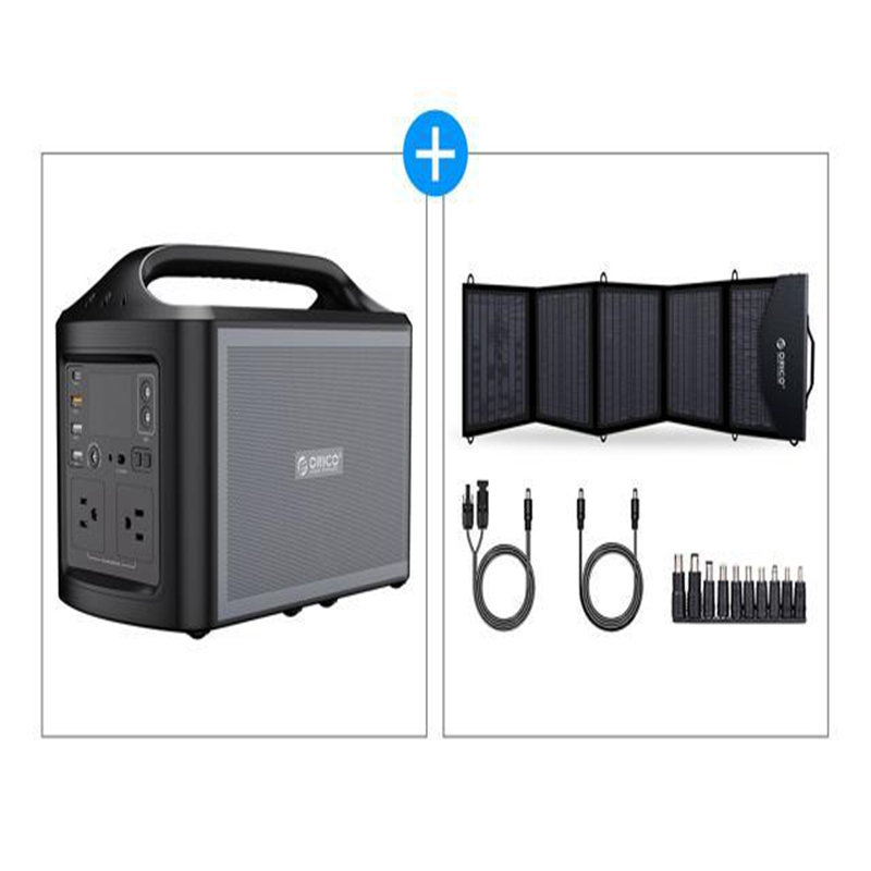 

500W Peak Portable Power Station with Solar Panel Included ORICO 156000mAh Solar Generator Dual with 110V AC Outlet Backup Battery Power Supply for CPAP