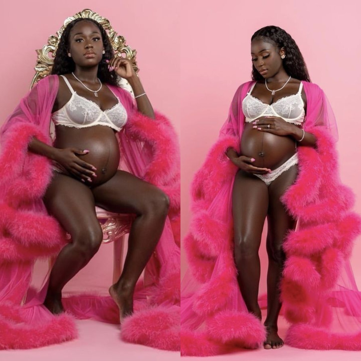 

Fashion Prom Dresses 2022 Elegant Women's Dress Feathers Edge Photoshoot Maternity Robes for Baby Showers Evening Gowns, Lavender