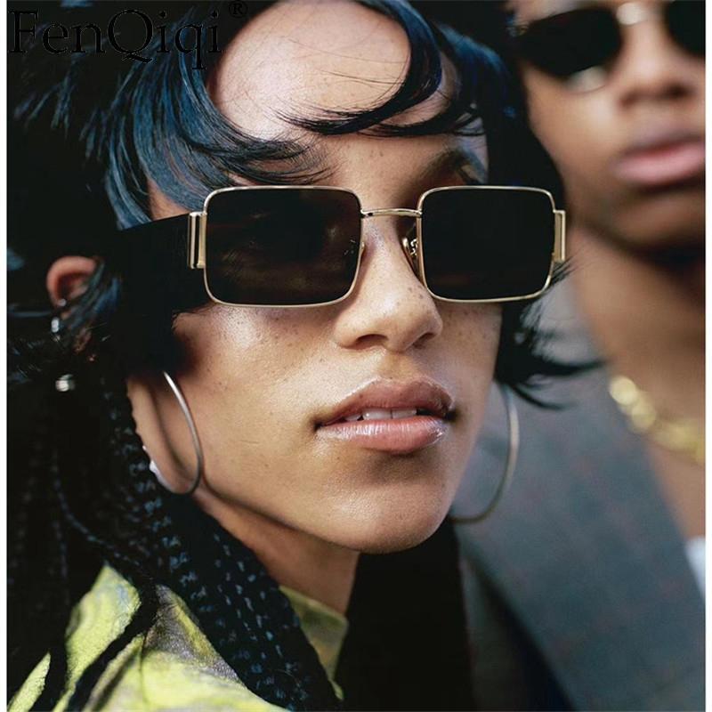 

Sunglasses Full Frame Rectangle Sun Glasses For Men UV400 2022 Luxury Designer Square Steam Punk Oculos Masculino