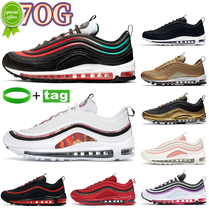 

Mens Vintage Mosaic 97OG running shoes UNDFTD Triple black white university red Neon metallic gold Ghost neon seoul women trainers sports, 25.undftd white