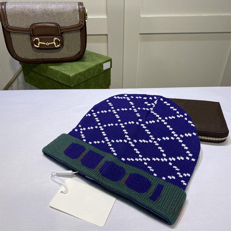 

Hats Fashion Beanie Hat Versatile Grid Knitted Cap for Men Women Leisure Warm Caps, G4