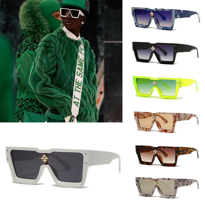 

Sunglasses Square Big Frame Women Personality Party Glasses Men Brand Designer Outdoor Sports Street Shooting Driving GlassesSunglasses