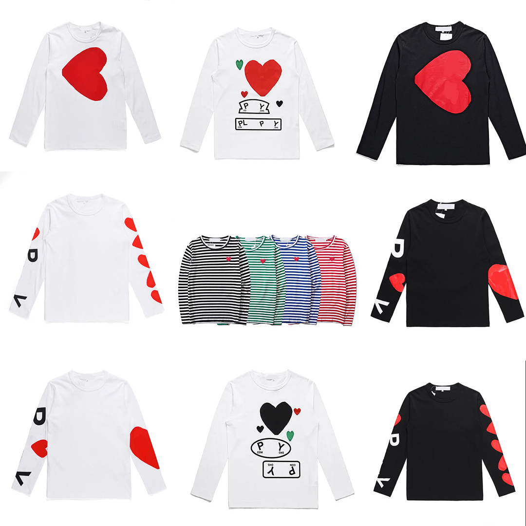 

play designer men' hoodies fashion heart badge pullover trendy cotton top clothing