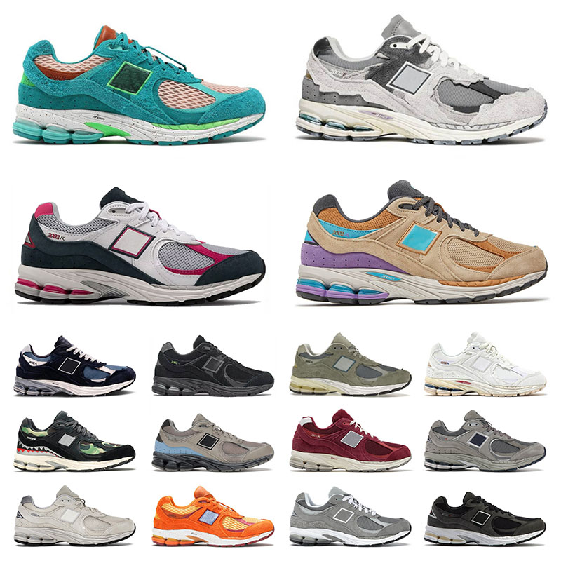 2002r Designer Running Shoes For Mens Womens Atlas Lemon Haze Bordeaux Incense Marblehead Black Camo Protection Pack Rain Cloud Luxury Sneakers T